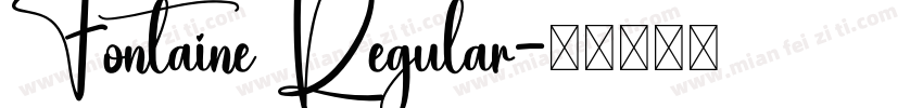 Fontaine Regular字体转换